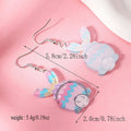Easter Bunny Acrylic Earrings - Zigzag Egg Design, Style 2 - view 4