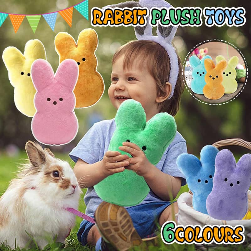 Easter Bunny Soft Plush Rabbit Toy - Green - view 2