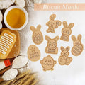 Easter Cookie Cutter Set 8 Piece - Bunny, Egg and Chick Biscuit Moulds