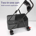Easy Fold Pet Stroller for Cats and Small Dogs, Portable Travel Use - Grey - view 5