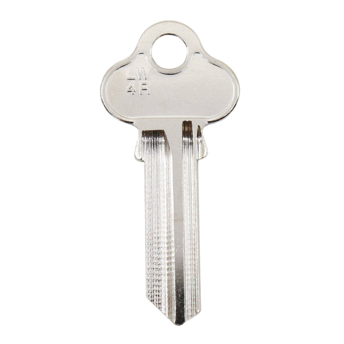 EHI LW4R 50mm Silver Blank Key, Nickel Plated Brass