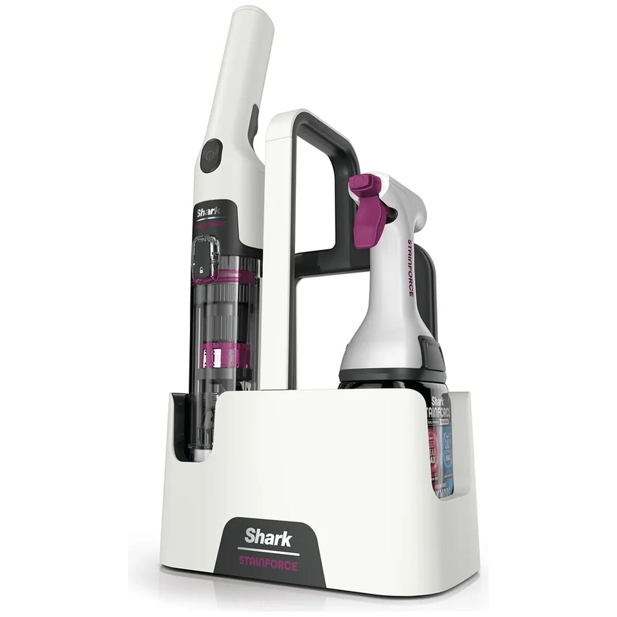 Shark StainForce cordless spot cleaner - lightweight and portable, self-cleaning, white - HX100
