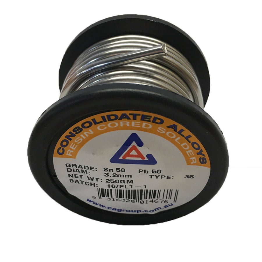 Consolidated Alloys Resincore 50/50 Solder 250g