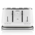 Sunbeam Kyoto City Collection 4 Slice Toaster - White, Gentle Glow Illumination, QuickCheck - TAM8004WH