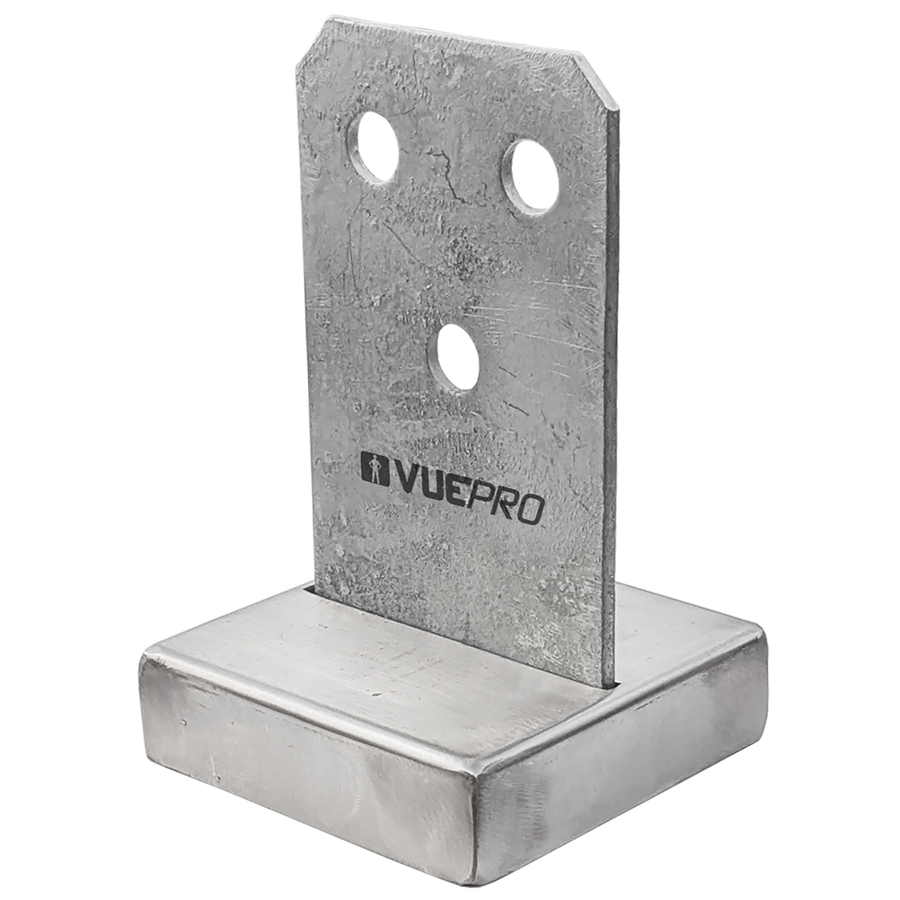 Vuepro 90mm Galvanised Concealed Bolt Down Post Support - Durable Steel - SuperSaverAU - view 1