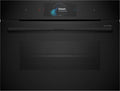 Bosch Series 8 Accentline compact steam oven - 47L, FullSteam, sous vide, TFT touch display, black - CSG958DB1