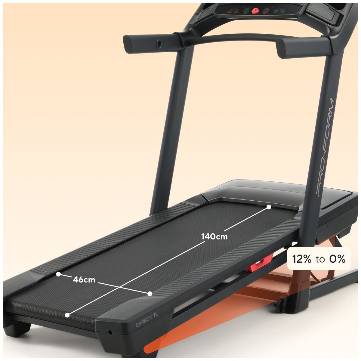 ProForm Carbon TLS Treadmill - 2.6 CHP Motor, iFIT Compatible, CoolAire Fan, 5 inch LCD - PFTL79925-INT