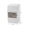 DETA 4 Module Enclosure, White Polycarbonate, 153mm x 88mm x 69mm, Indoor