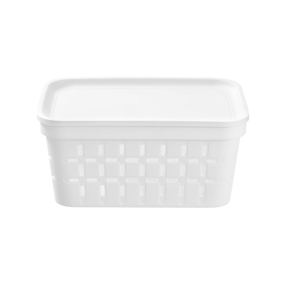 Boxsweden Kept Storage Basket - Small 26x17.5x12.5cm - White - Stackable - SuperSaverAU - view 5