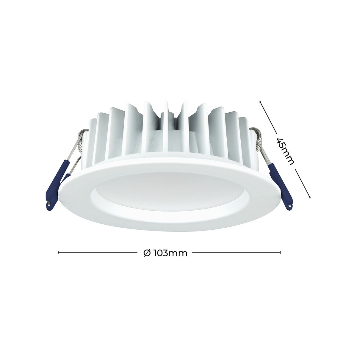 Deta 9W Tri Colour Dimmable LED Downlight 103mm - IP44 Moisture Resistant - SuperSaverAU - view 5