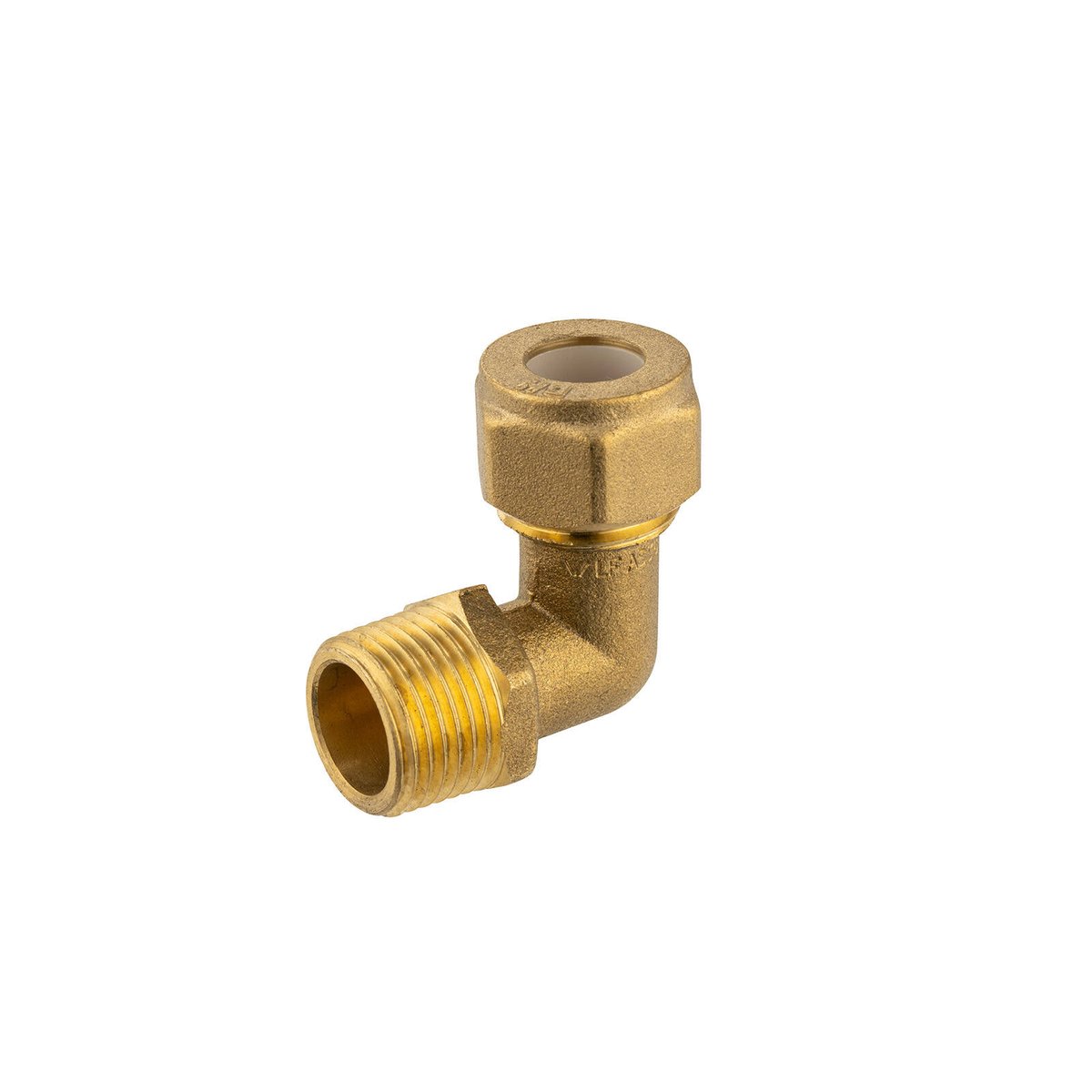 Brasshards Male Brass Compression Elbow 15c x 15mi - Lead Free - Tool-Free Connection - SuperSaverAU - view 1
