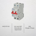 Deta 16A Single Phase MCB 1P NC Curve 10kA - Compact Circuit Protection Device - SuperSaverAU - view 2