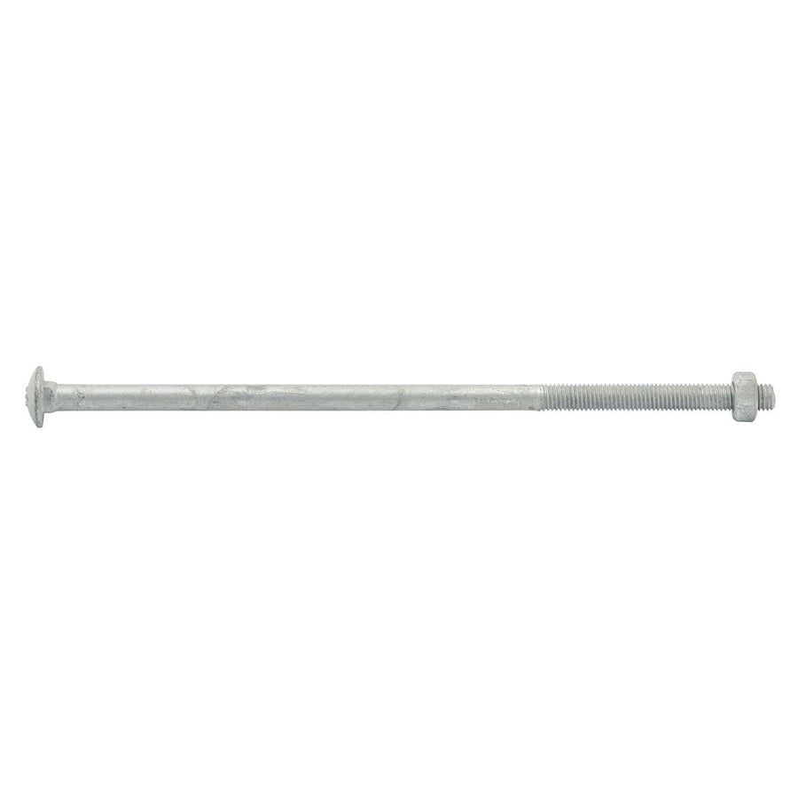 Zenith Cup Head Bolt - M10 x 260mm - Hot Dipped Galvanised - Rust Resistant - SuperSaverAU - view 1