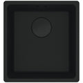 Franke Maris single bowl undermount sink - Fragranite in matt black - hidden overflow - MRG110-37MB-B