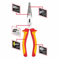 Trojan 200mm Vde Long Nose Plier - Red and Black - Ergonomic Handles - SuperSaverAU - view 3