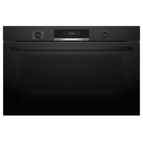Bosch 90cm Series 6 Pyrolytic Built-in Oven - 112L Black - Rotisserie and Pizza Setting - VBD578FB0