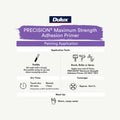 Dulux Precision 4L White Maximum Strength Adhesion Primer Indoor Outdoor