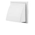 Blauberg 150mm White Weatherproof Exterior Wall Cowl - ABS Plastic Back Draft Stopper