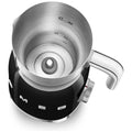 Smeg 50's Style retro milk frother - 600mL heating, 6 pre-set programs, black - MFF11BLAU