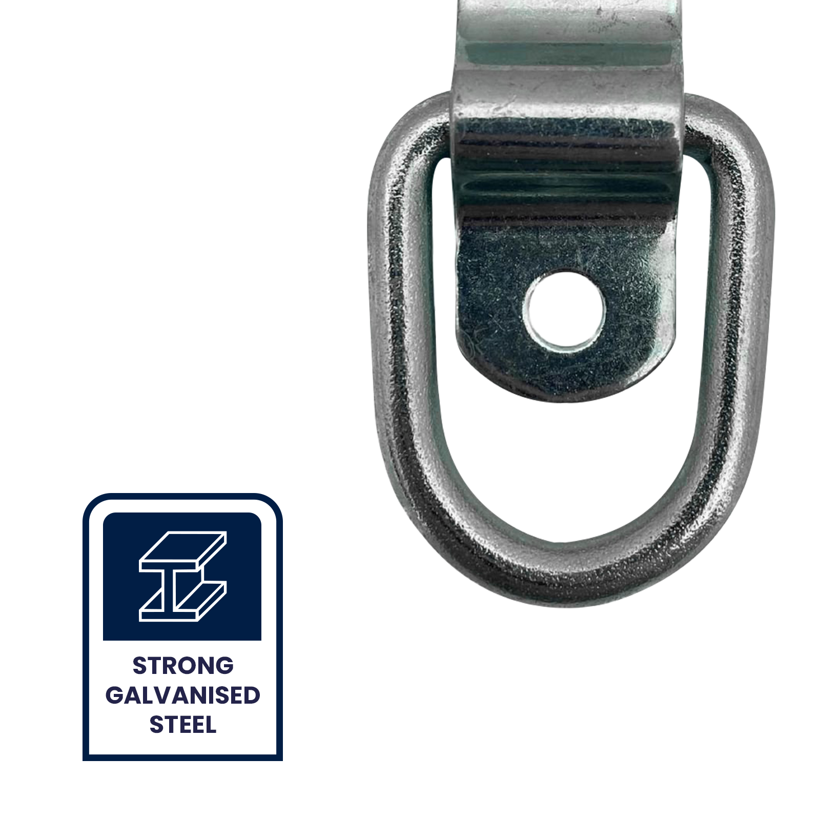 Grunt Galvanised D Ring Anchor Points with Bracket, Steel, 4 Pack