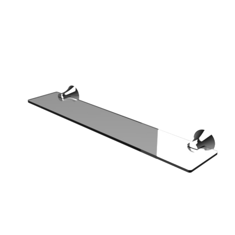 Caroma Elegance Glass Shelf - Chrome - 500mm - Durable - Classic Design - SuperSaverAU - view 1