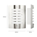 Brilliant Queenslander Wall Light - Stainless Steel - 230mm - Weatherproof - SuperSaverAU - view 5