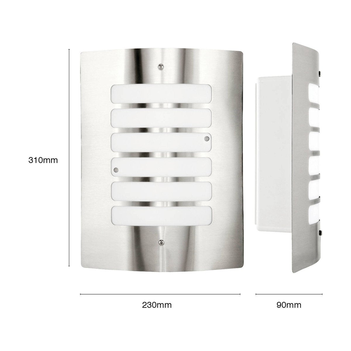Brilliant Queenslander Wall Light - Stainless Steel - 230mm - Weatherproof - SuperSaverAU - view 5