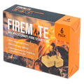 Firemate Wick Coconut Fire Starters 6 Pack - 135mm x 17.5mm x 35mm - Non-Toxic - SuperSaverAU - view 1