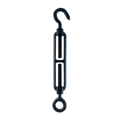 Taskmaster 6mm Black 316 Stainless Steel Turnbuckle Hook & Eye - 6 Pack