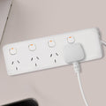 Arlec 4 Outlet Individually Switched Powerboard 1.8m 2400W White
