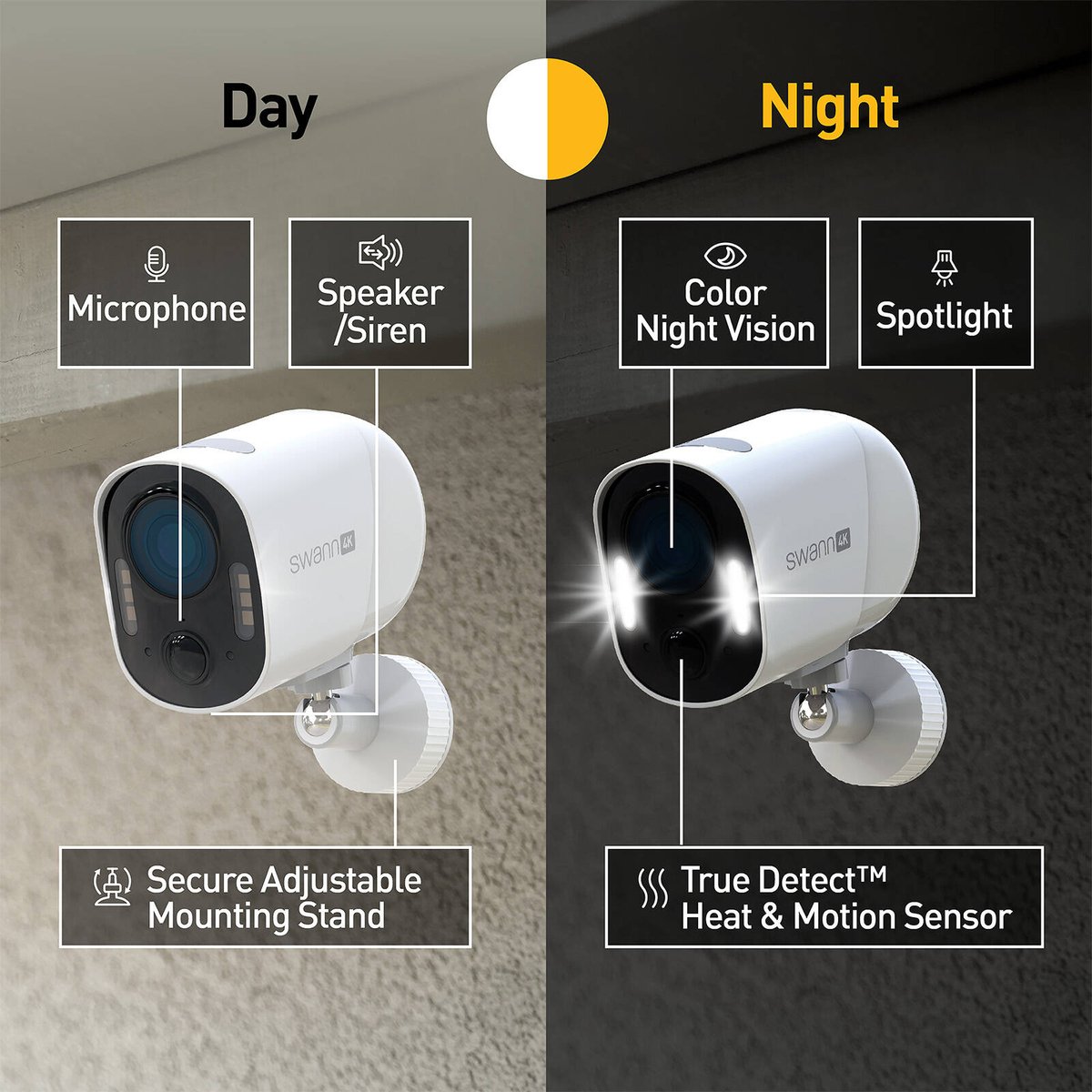 Swann xtreem4k Wireless Security Camera - 4K Ultra HD - Solar Powered - 32GB - SuperSaverAU - view 5