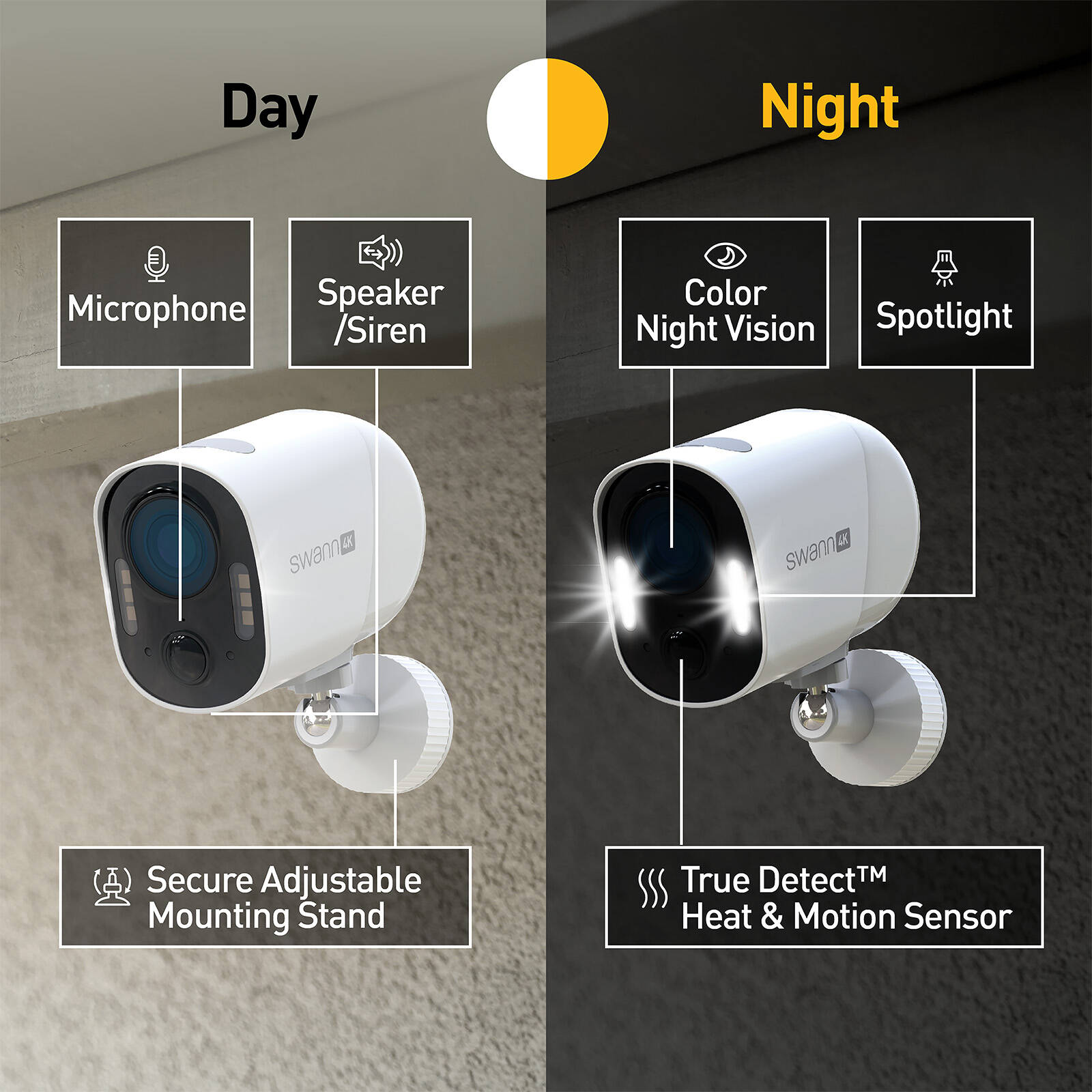 Swann Xtreem4K Eco Wireless Security Camera with Solar Panel 4KXTRMECO