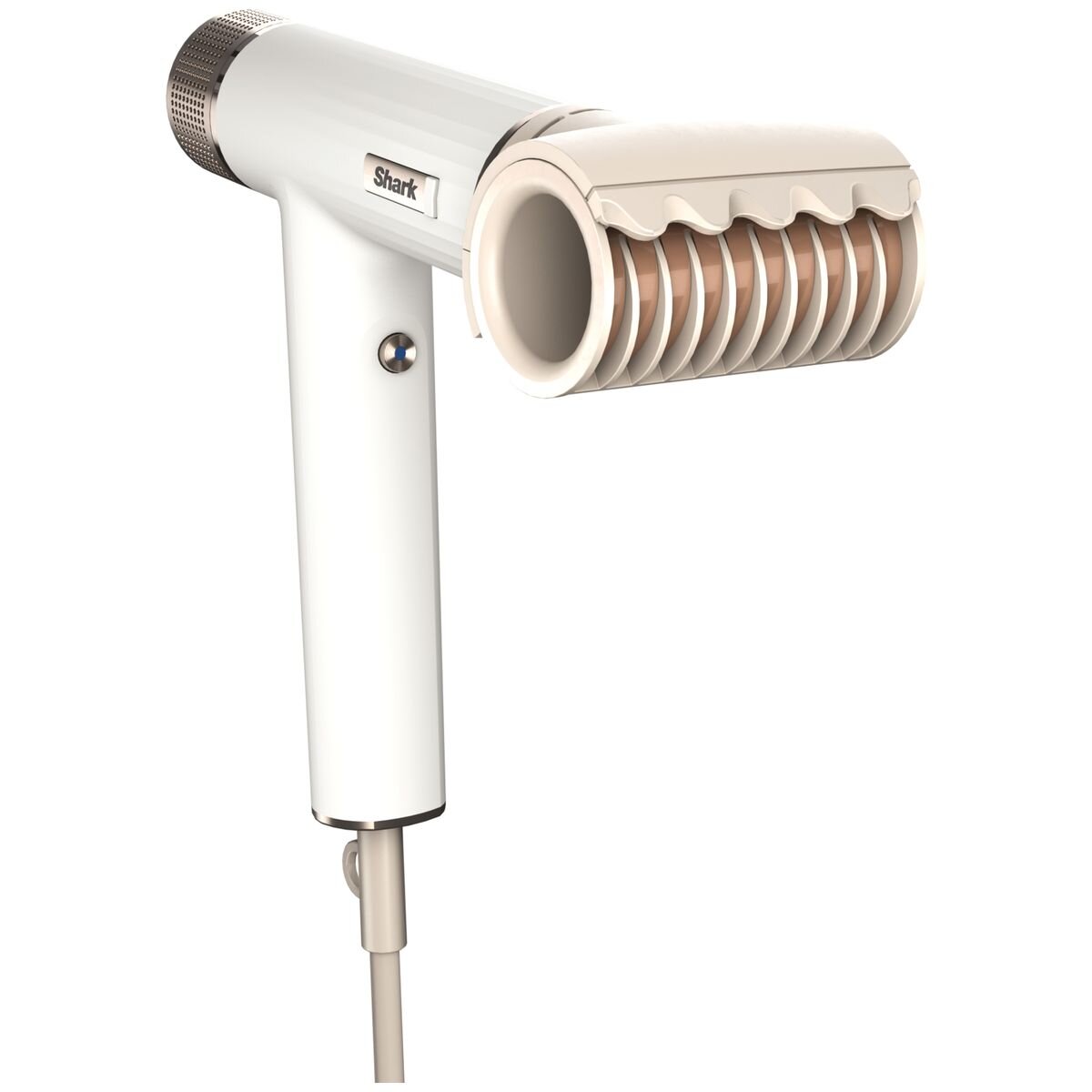 Shark SpeedStyle RapidGloss Finisher and High-Velocity Hair Dryer - White - IQ Styling - HD321ANZ