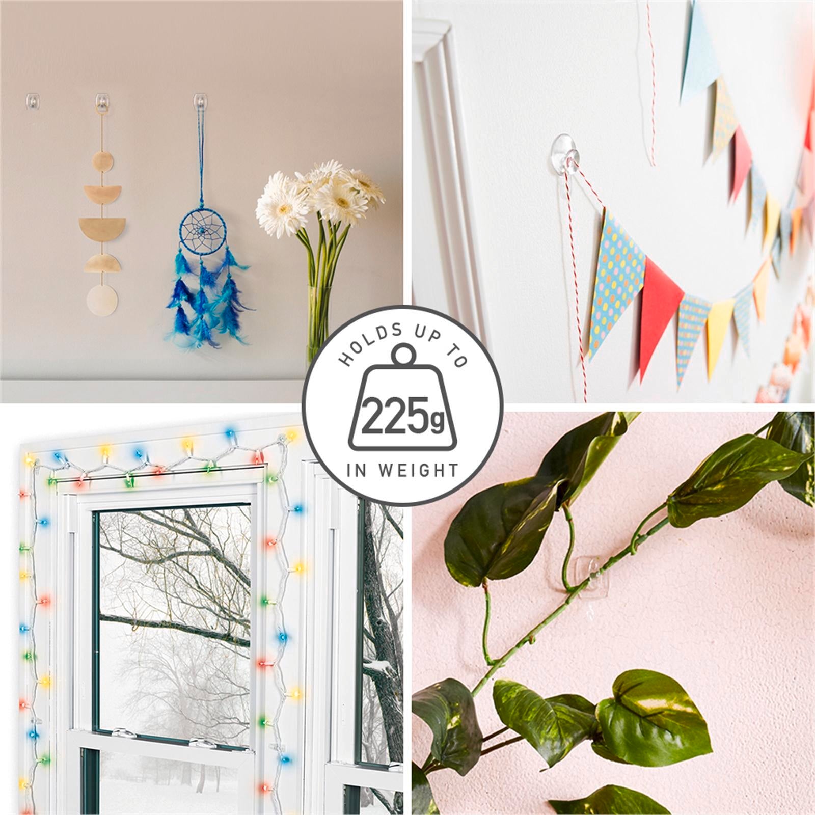 Command Mini Clear Adhesive Hooks - 6 Pack