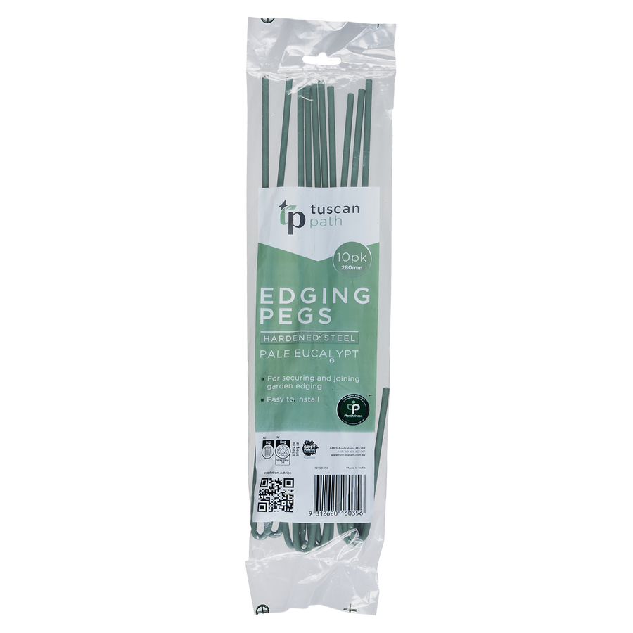 Tuscan Path Eucalypt Garden Edging Pegs 280mm - 10 Pack - Durable - SuperSaverAU - view 1