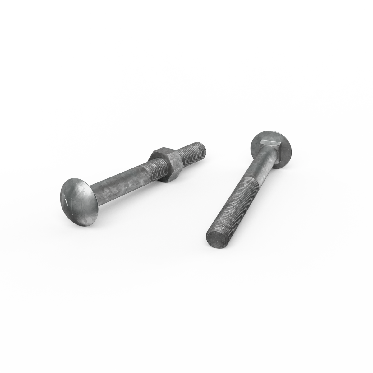Zenith Hot Dip Galvanised M16 x 150mm Cup Head Bolts Nuts 12 Pack - SuperSaverAU - view 2