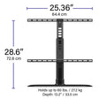 Sanus 32-65" Swivel TV Base, Fits Most Flat Panel TVs, Hardware Included