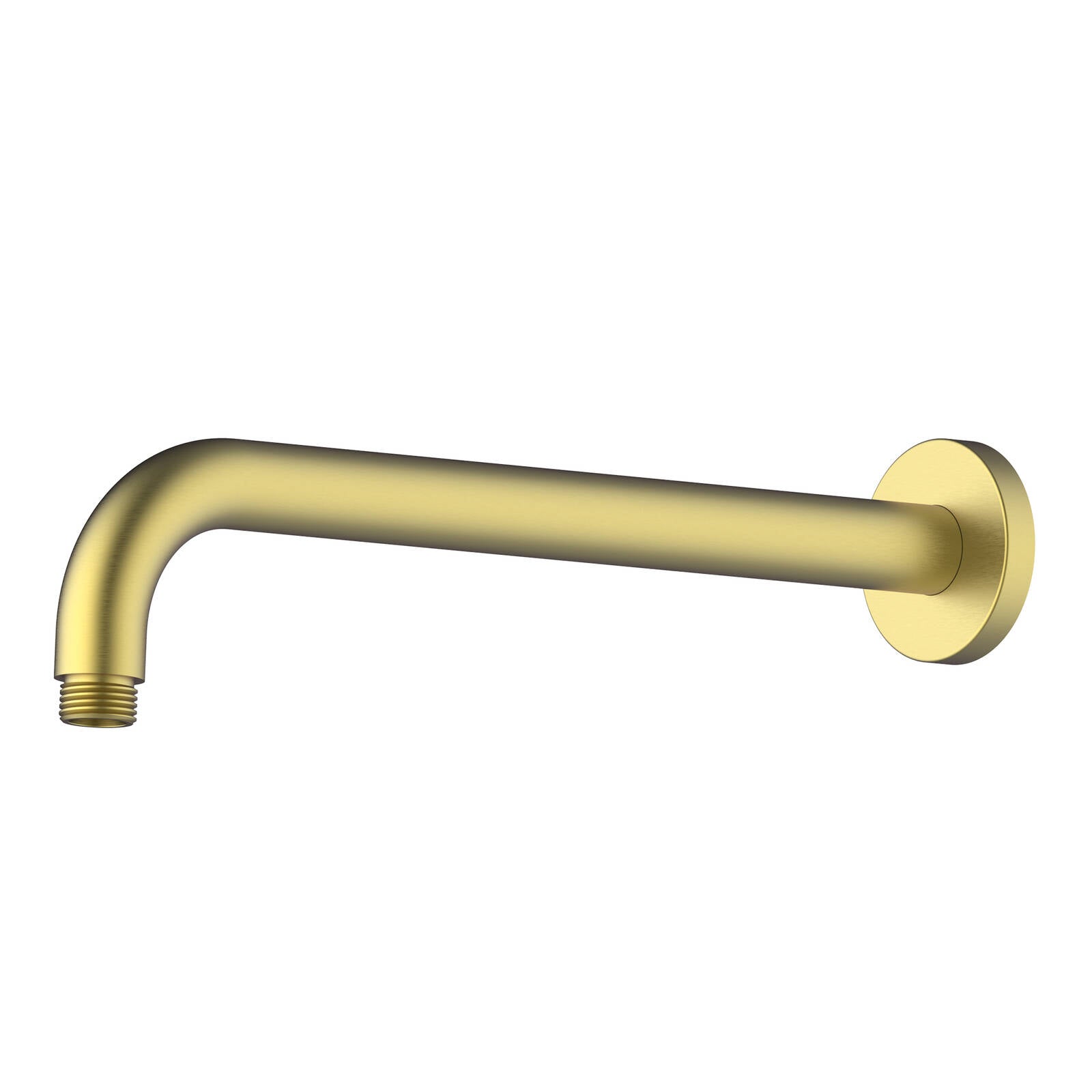 Mondella 300mm Brushed Brass Horizontal Shower Arm, Grade 304 Stainless Steel