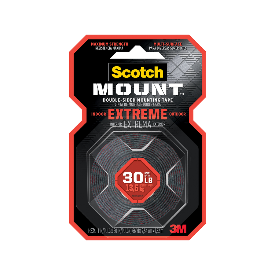 Scotch Extreme Double Sided Mounting Tape 2.5cm x 1.5m Maximum Strength - SuperSaverAU - view 1