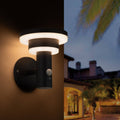 Arlec Solar LED Wall Light 18cm 400lm Black - Motion Sensor - IP44 Weatherproof - SuperSaverAU - view 5