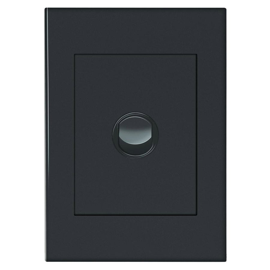 Hpm Vivo 1 Gang Wall Switch Grey Plastic 10AX Reliable Mechanism - SuperSaverAU - view 1