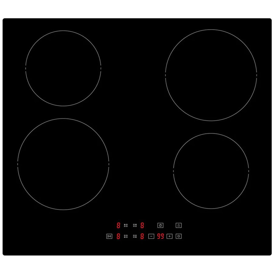 Whirlpool 60cm 4 Zone Ceramic Cooktop - Black, Touch Control, Stop and Go, Child Lock - WRT6140AUS