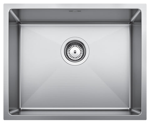 Blanco single bowl undermount sink - 18/10 surgical grade stainless steel, 40L bowl - QUATR15500IUK5