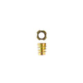 Taskmaster M8 x 15mm Electro Brass Curved Insert Nuts 10 Pack