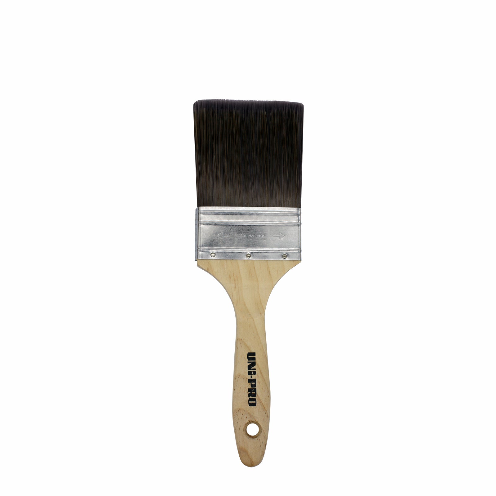 Uni-Pro 75mm You Can Do It Synthetic Wall Paint Brush, Timber Handle