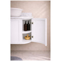 Turner Hastings Evara Wall Hung Vanity - Marble Top, White, No Taphole, Above Counter - EV953-WH-NTH