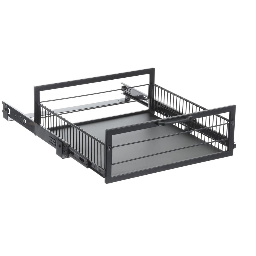 L.T. Williams Pull Out Wire Basket 54.5cm - Black - 25kg Capacity - Full Extension Runners - 9712