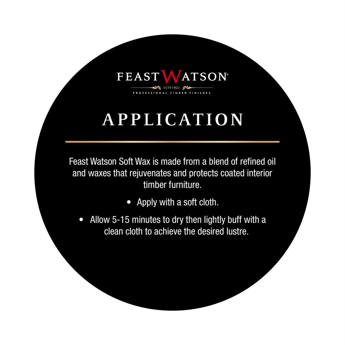 Feast Watson Soft Wax - 125g - Oil Based - Clear Satin Finish - SuperSaverAU - view 2