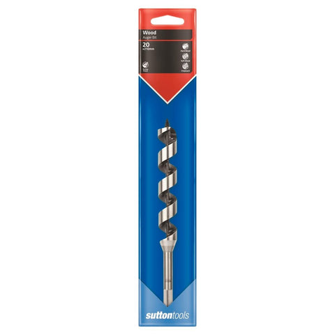 Sutton Tools Short Auger Bit 210 x 20mm Steel Fast Drilling - SuperSaverAU - view 1