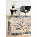 Rug Culture Evoke Extra Large Ivory Rug - Power Loomed Polypropylene, Persian Style - EVO255IVO400X300